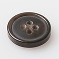 日常鈕扣 直徑 15mm, 棕色, 12入
