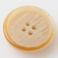 HR大鈕扣 Noel亮面鈕扣 直徑15mm, 米色, 12個