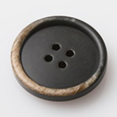 HR大鈕扣 戈斯林霧面鈕扣 直徑 25mm, 混合顏色, 12個