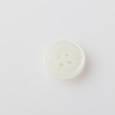 HR빅버튼 유레카 유광 단추 15mm, 화이트, 4개입