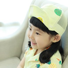 MUXUE 孩童鳳梨印花棒球帽