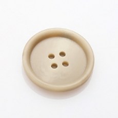 HR大鈕扣 Walking霧面鈕扣 25mm, 卡其米色, 12個