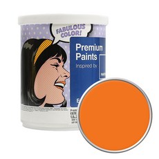 PANTONE 실외 무광 페인트, 16-1356 Persimmon Orange, 1L, 1개
