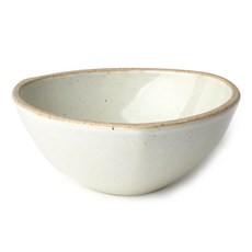 무경 삼각 샐러드 볼, 화이트, 1개