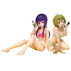 Wave 006 BEACH QUEENS Nourin Kinoshita Ringo & Nakazawa Minori Waka Danna 動漫公仔套組, 1套