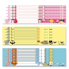 minidoll 女童防走失手環 04號 草莓 10入+05號 蝙蝠 10入+06號 超人 10入, 混色