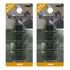 니녹 케이블 플러그 거치대 블랙 4p, 2개
