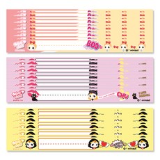 minidoll 女童防走失手環 10號 蝴蝶結 10入+11號 貓女 10入+12號 女俠 10入, 混色