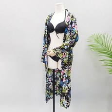 정스토어 임산부용 트로피칼 루즈 로브 가디건