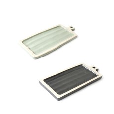 2p套組非硬化瓷雙面直切菜板, 綠色, 黑色, 1套