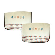 LIVING DUO 汽車側玻璃印花遮陽罩, 2入, 五色樹款