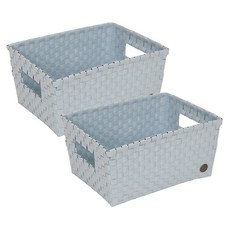 Handy By Vivona置物籃, 粉藍色, 2個