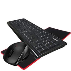 삼성전자 키보드 + 무선마우스 + GGOON 게이밍 마우스패드, 3종, 1세트