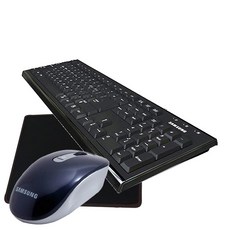 삼성전자 키보드 + 블루투스 마우스 + GTRACTER 게이밍 마우스패드, SPA-JKA1BUB(키보드), SMB-1000BS(마우스), SSG-5BK(패드), 블랙(패드)