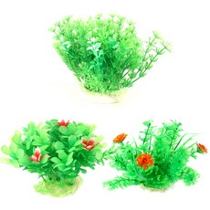 오션 그린24 종합 수초 조화 3p, 혼합 색상, 1세트