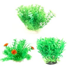 오션 그린11 종합 수초 조화 3p, 혼합 색상, 1세트