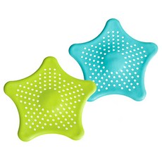 吸附式頭髮過濾器網 隨機出貨, 2件, 藍色、綠色、白色