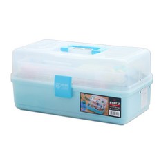 아이리스 마이키트 3단분리 도구상자 공구함 블루 MK-37, 1개