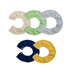 Hararoi Daily Baby圍兜 5入, 混色