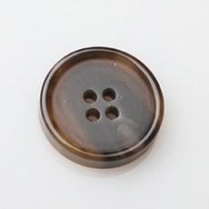 Messiah 亮面鈕扣 23mm, 淺棕色, 12個