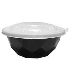 투고팩 흑투톤 탕용기 특대 1400ml + 돔뚜껑, 200개, 1세트