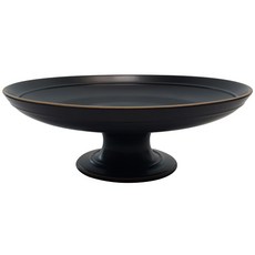 Laboratorio Pesaro 高腳玻璃盤 L號 31cm, 黑色的, 1個