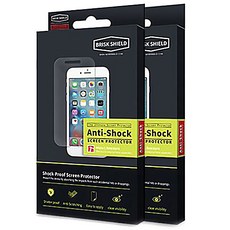 BRISKSHIELD 충격흡수 스마트폰 방탄필름, 2개입