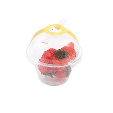 봄91 7oz 돔형 투명 컵 9.2 x 9.5 cm 20p + 칼라 미니 포크 랜덤 발송 8.5cm 20p + 사총사 어라운드 라벨 스티커 11.7 x 3.5 cm 20p, 1세트