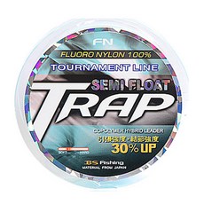 BS Fishing Trap 半浮水釣魚線, White + Blue, 1個