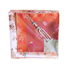 happytool 雙面織錦緞包袱巾 粉紅色, 1個