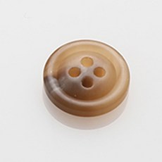 HR大鈕扣 Maxibong霧面鈕扣 15mm, 米色, 12個