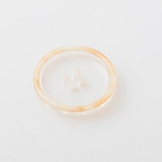 HR大鈕扣 Boracay 鈕扣 15mm, 米色, 12個