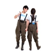 대림 고급형 가슴장화 페트밑창 낚시장화, 브라운, 260