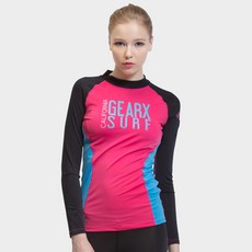 GearX 女款圓領長袖貼身運動T恤