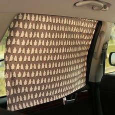 우리앤데코 차량용 펭귄 자석 햇빛가리개 일반, 그레이, 1개