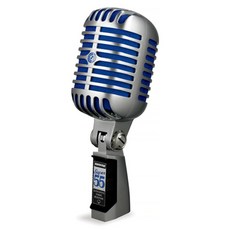 SHURE 舒爾 電容麥克風 銀藍色, 超級55