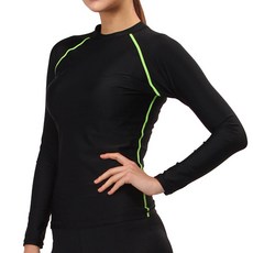 THE SIRUP 中性線條長袖防曬泳衣