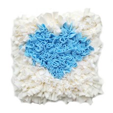 ARYKO DrMini 貓狗嗅聞墊 45 x 45 cm, 愛心 白色 + 藍色, 1個