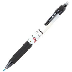 아오이마켓 헬로키티 유니볼 지워지는 볼펜 0.5mm, 블랙바디, 1개