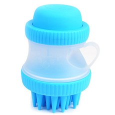 아리코 DrMini 양이 아지 실리콘 목욕 브러쉬, 블루, 1개