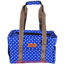 아리코 DrMini 양이 아지 듀얼 레저 캔버스 가방, 푸른 별, 1개