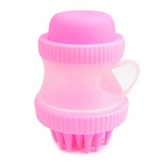 아리코 DrMini 양이 아지 실리콘 목욕 브러쉬, 핑크, 1개
