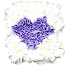 ARYKO DrMini 貓狗嗅聞墊 45 x 45 cm, 愛心 白色 + 紫色, 1個