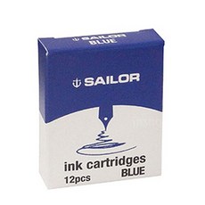 SAILOR 寫樂 鋼筆墨水膽, 藍色, 12入