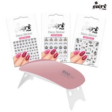 電源 LED 美甲燈 N.O.Q 套組, 混色, 1套