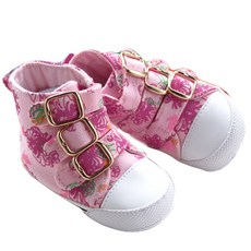 JOY MULTI 女童花朵印花3扣帶步行鞋