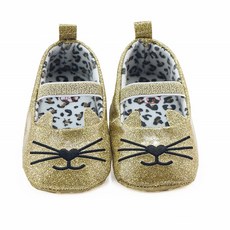 JOY MULTI 女童貓咪表情造型金蔥平底鞋