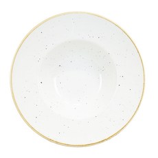 CHURCHiLL Stonecast 寬邊義大利麵碗 中型 24cm, 峇里白, 1個