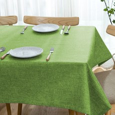 市集風高級亞麻桌布, 綠色, 110 x 110cm