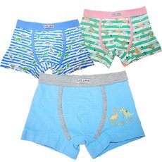 幸福購物中心 男童鬆緊帶四角平口內褲 3件組